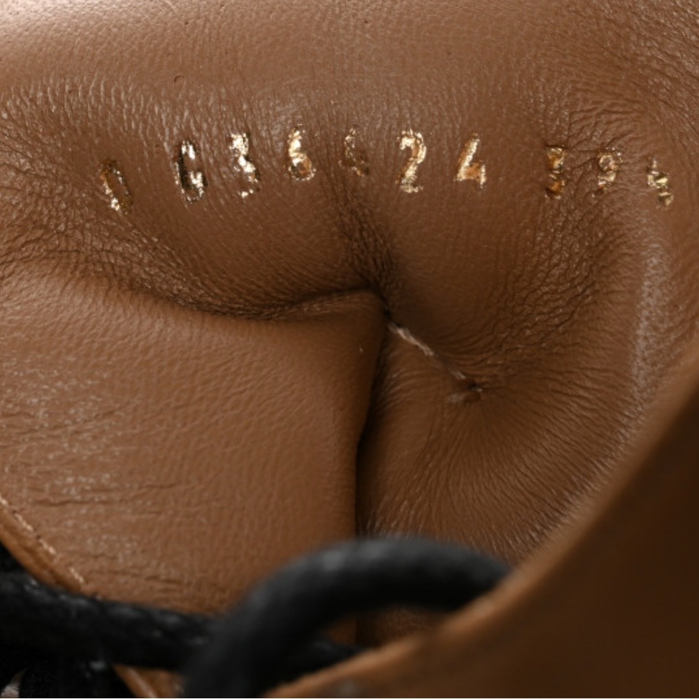 CHANEL
Lambskin Calfskin Quilted Lace Up Combat Boots 39.5 Light Brown - Picture 5 of 12